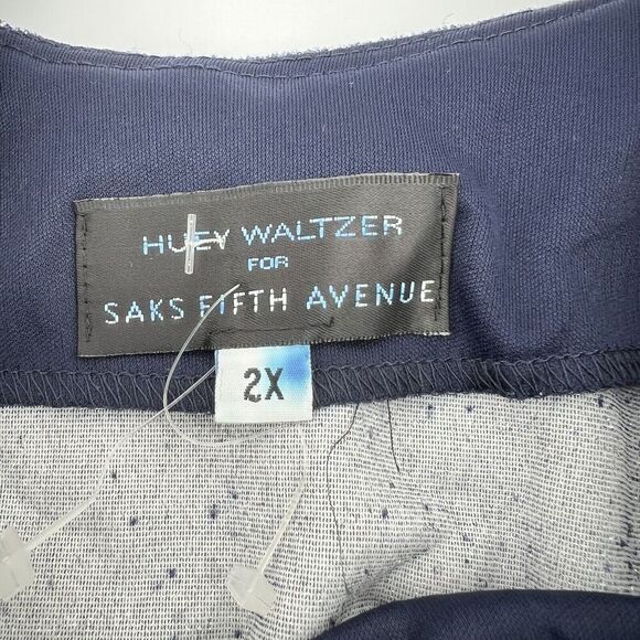 Huey Waltzer Saks Fifth Avenue Blue Sparkle Tank Size 2X NWT VTG - Picture 3 of 4
